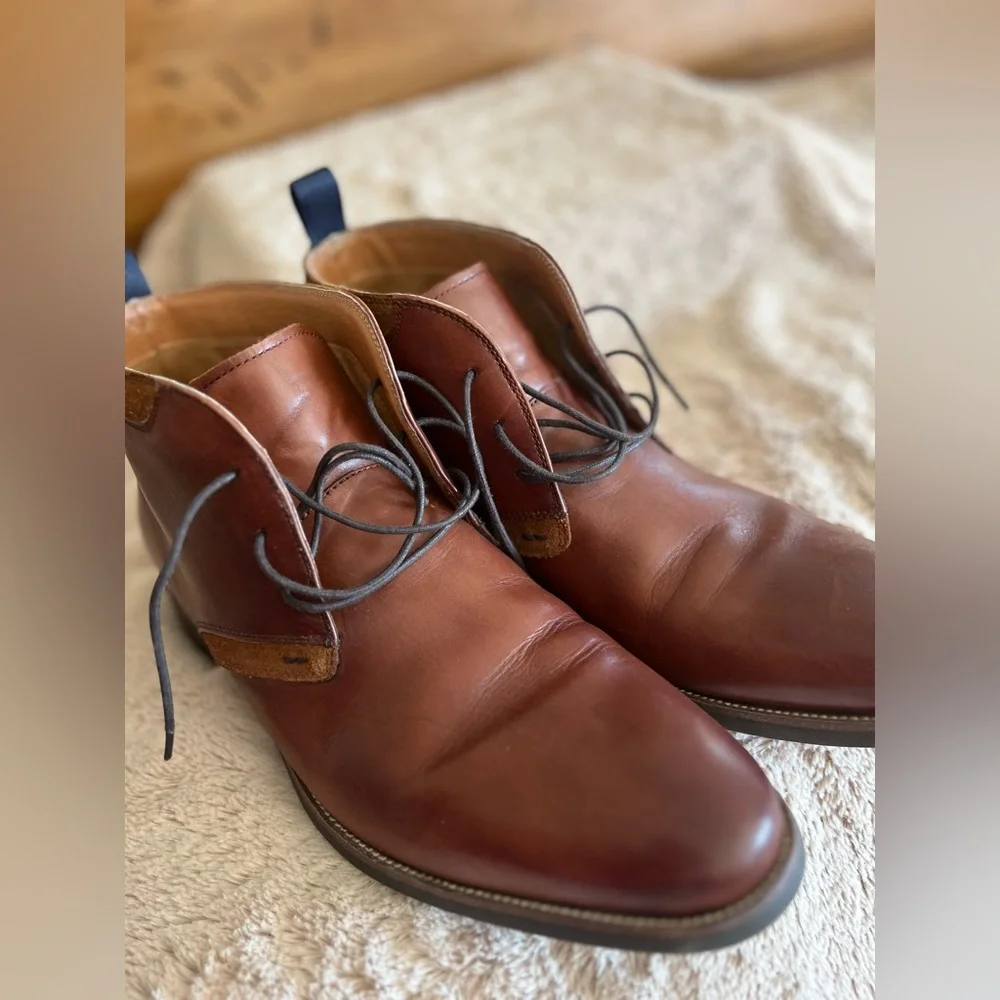 Florsheim Men's Brown Leather Lace-Up Shoes - Picture 11 of 14